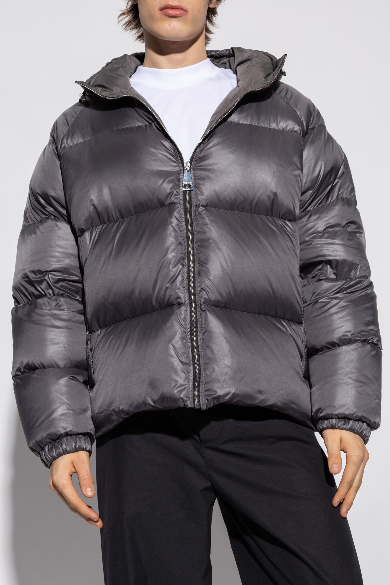 Khrisjoy Logo-embossed Padded Down Jacket In Black