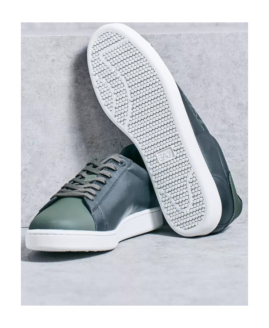 EA7 LOGO-LACING CASUAL SNEAKERS