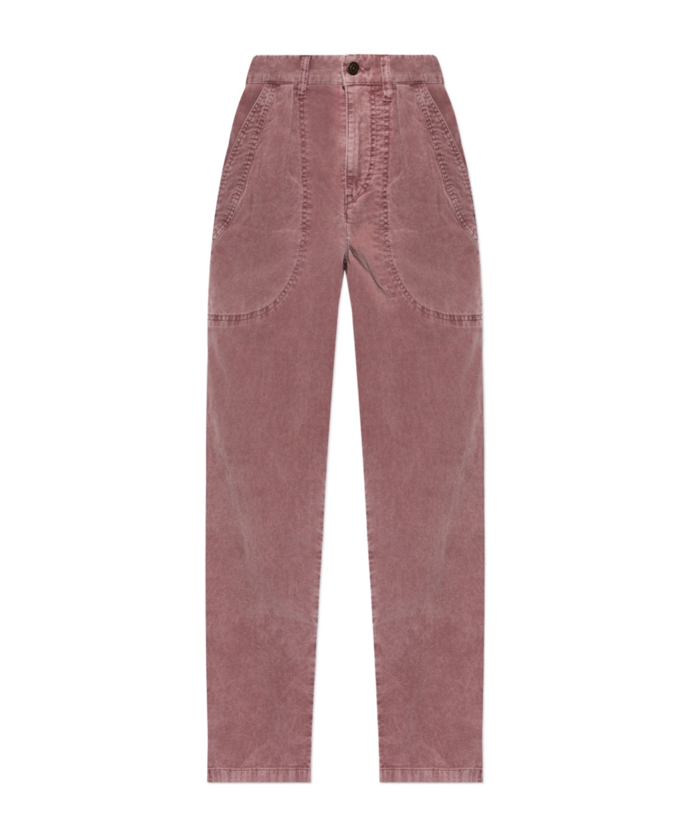 Isabel Marant Étoile Onyta Corduroy Pants In Pink