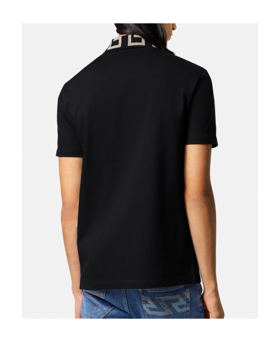 VERSACE MEDUSA HEAD MOTIF POLO SHIRT