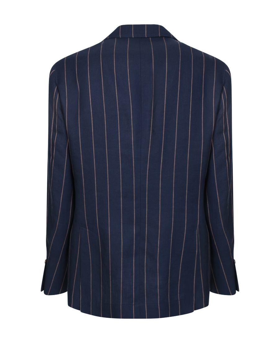 Brunello Cucinelli Pinstriped Single-breasted Blazer In Black