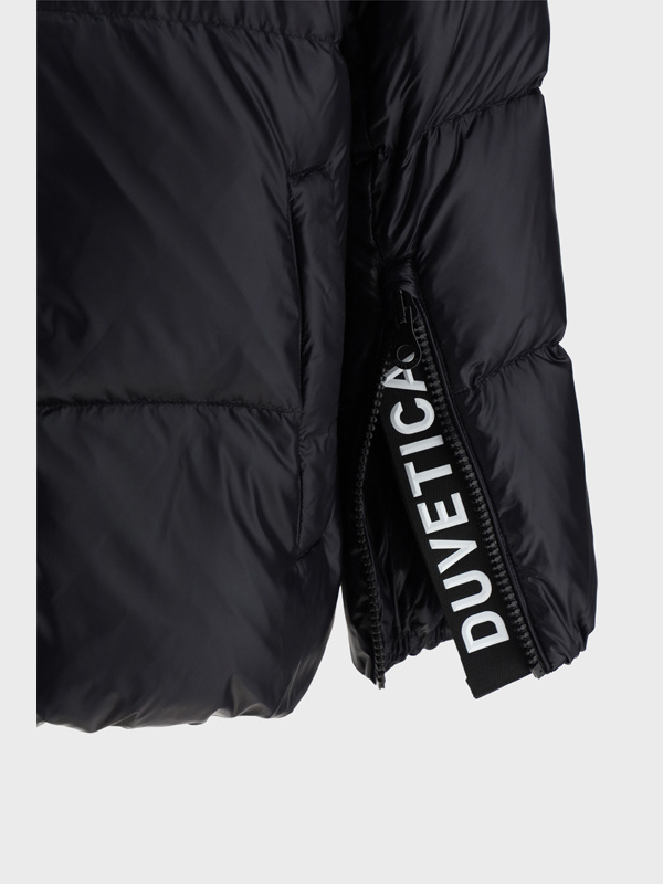 Duvetica Hooded Quilted Jacket In Black