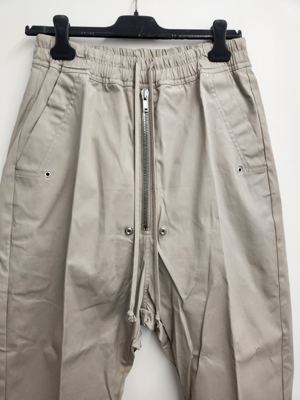 Rick Owens Drawstring Casual Pants In Gray