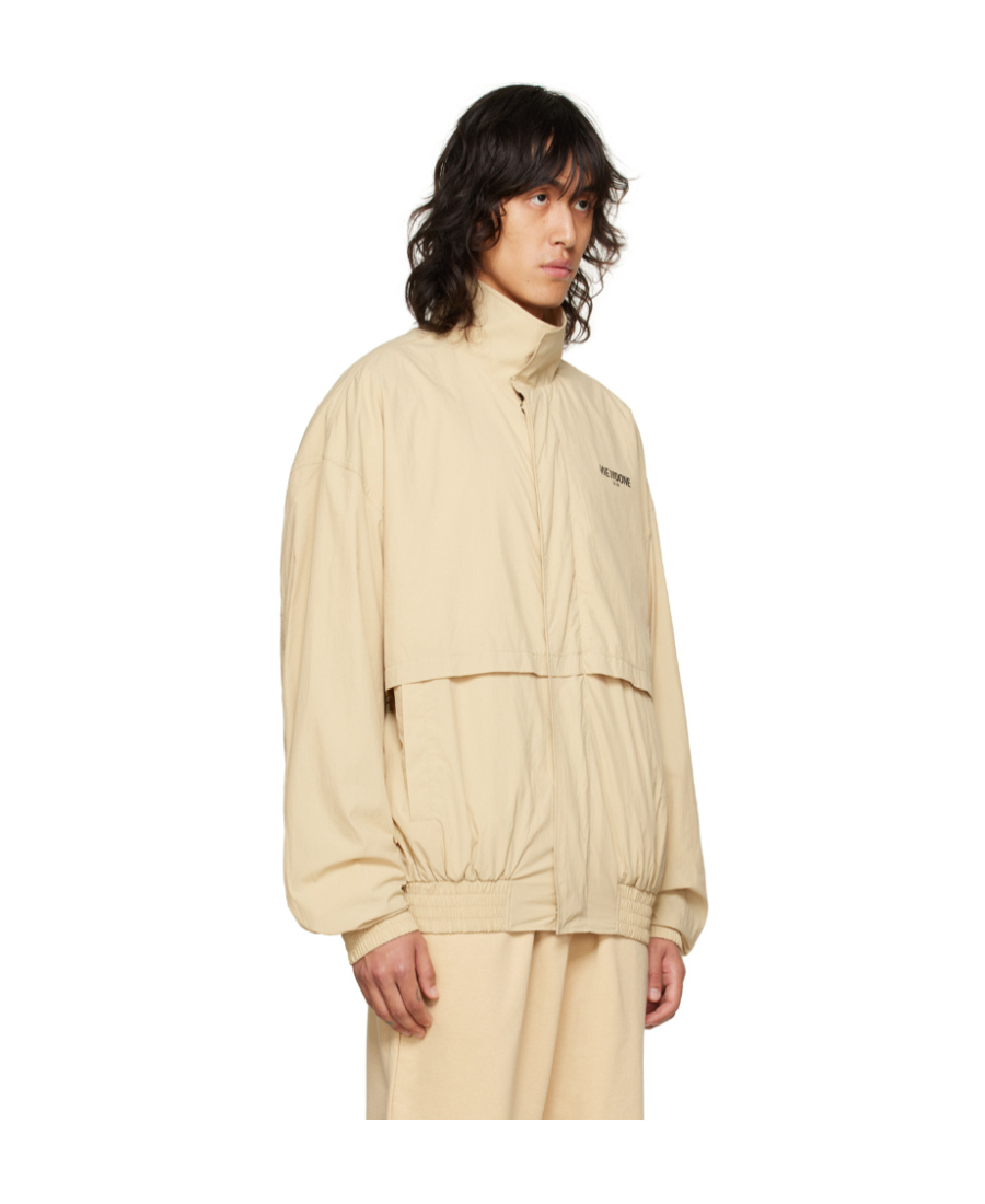 We11 Done Logo Casual Jacket In Nude