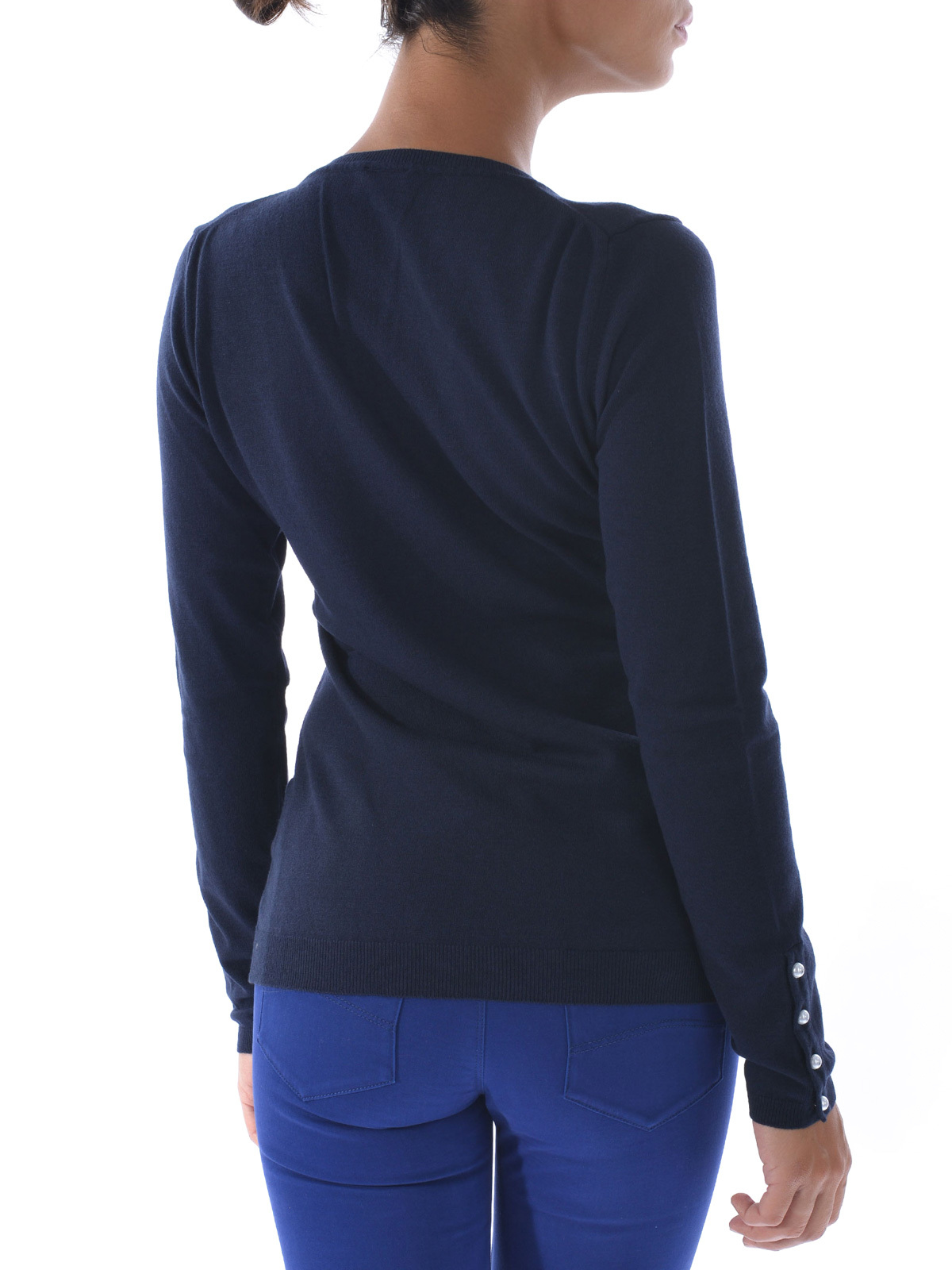 Armani Jeans V-neck Sweater In Black