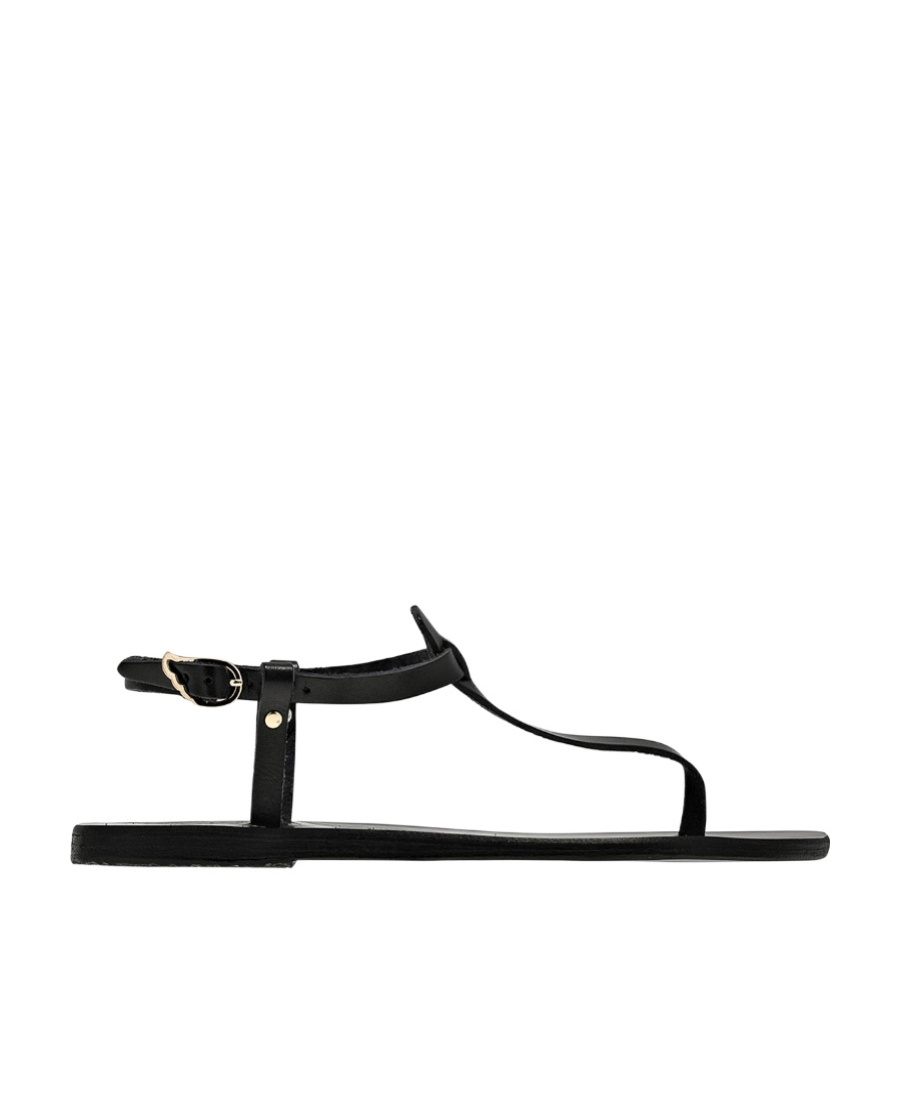 Ancient Greek Sandals Lito Leather Sandals In Black