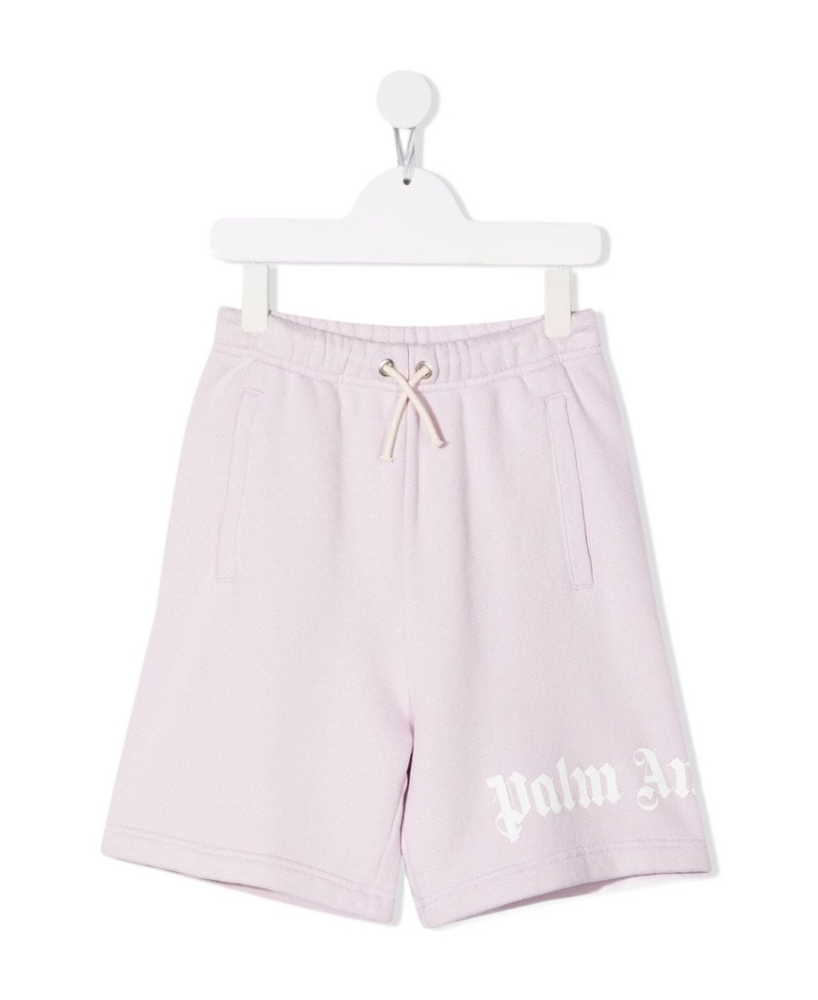 Palm Angels Logo-print Track Shorts In Purple