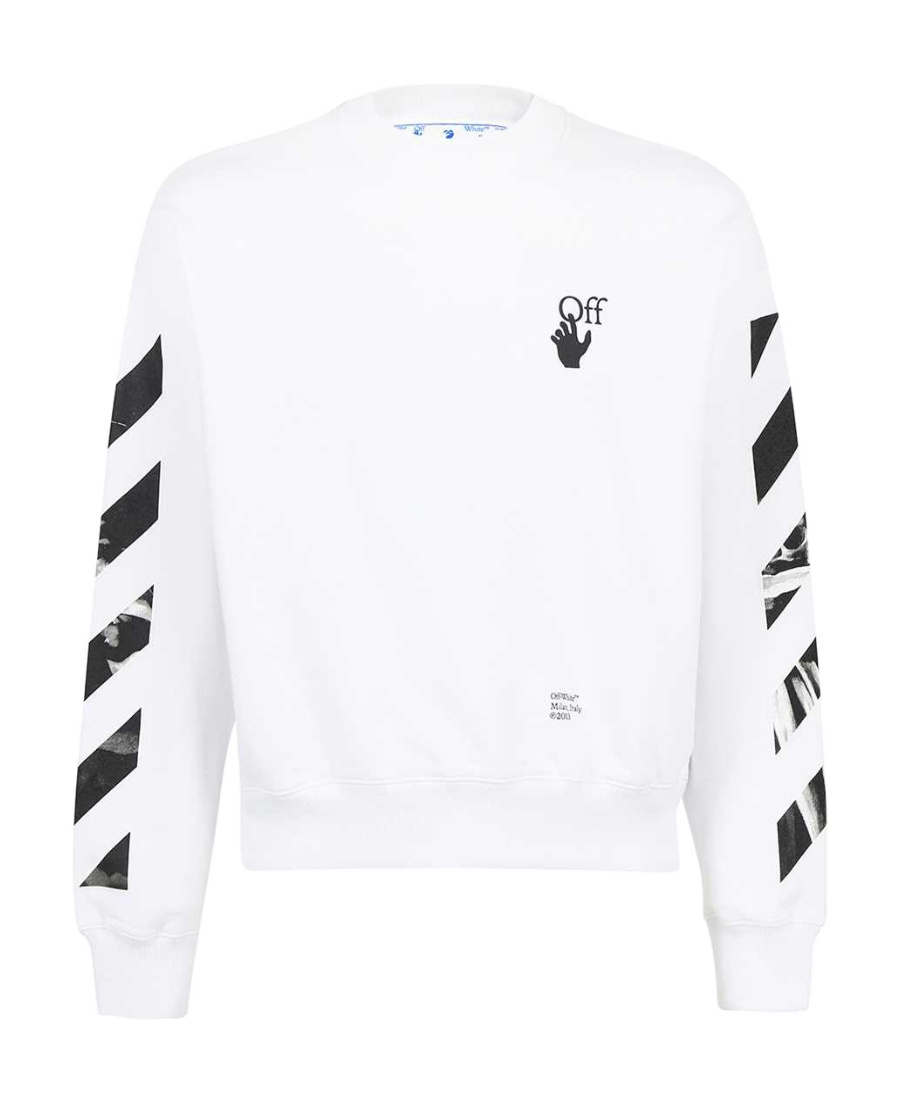 Off-white Caravaggio Arrows Printed Sweatshirt In White
