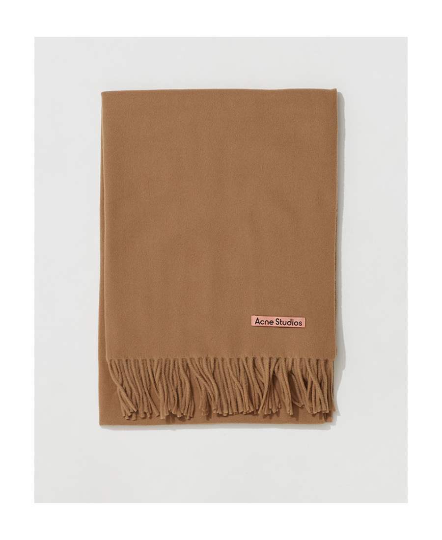 Acne Studios Wool Scarf In Brown