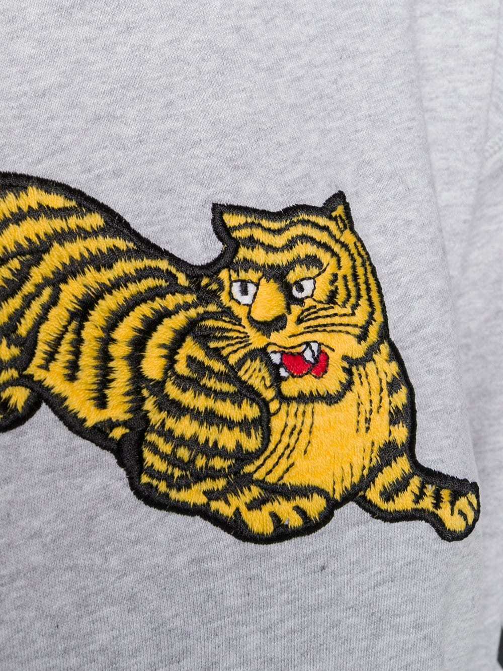 Kenzo Tiger Printed Long-sleeved Sweater In White