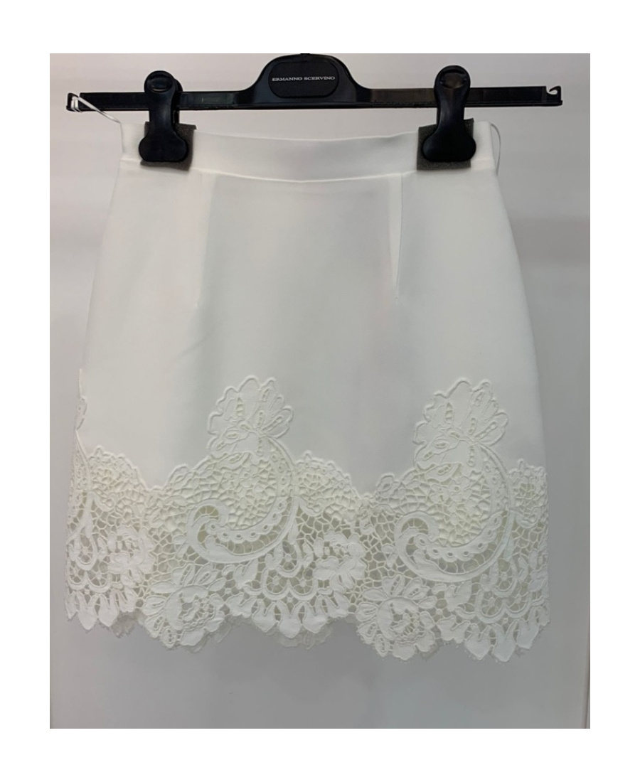 Ermanno Scervino Emblem Skirt In Gray