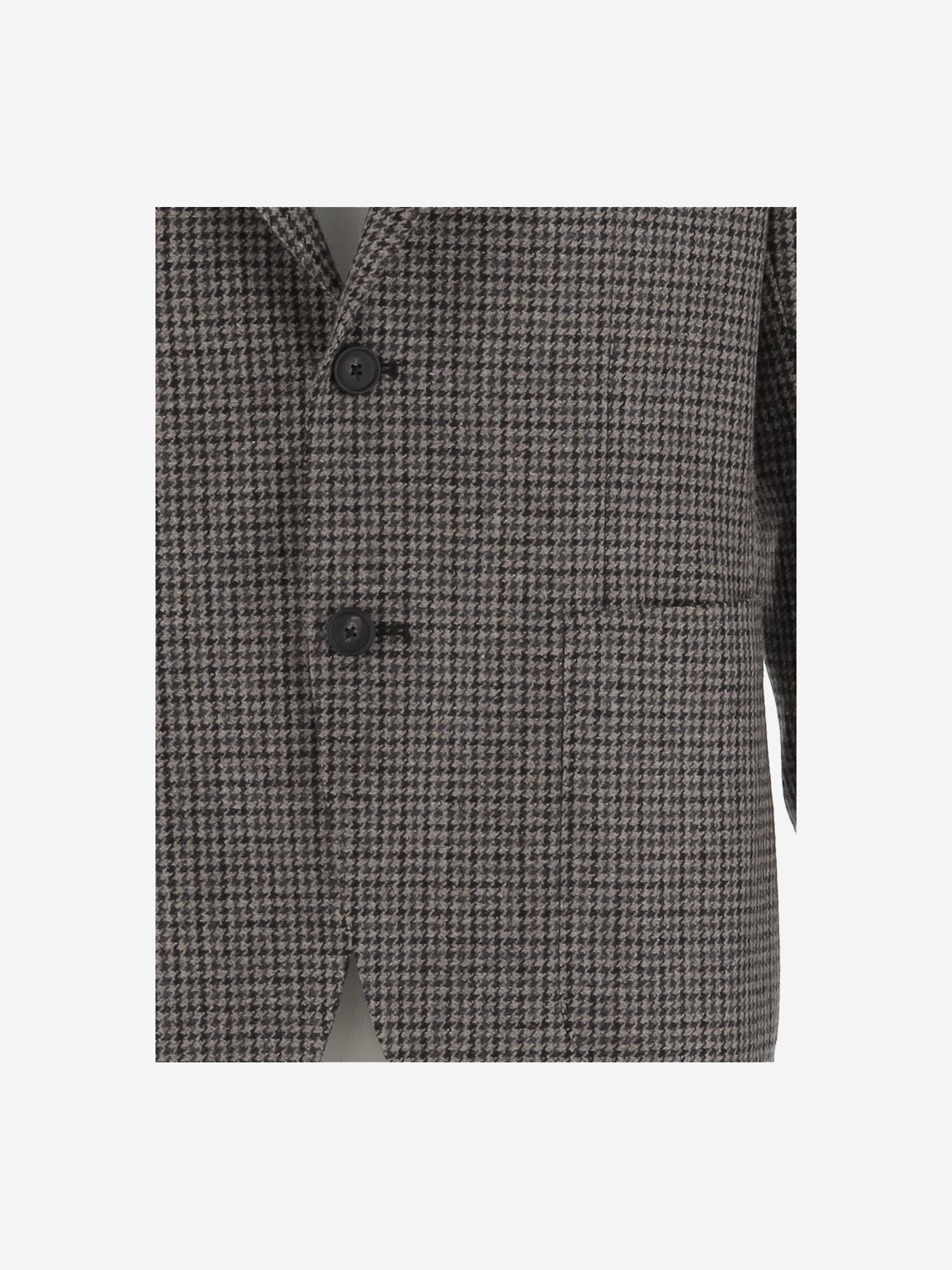 Tagliatore Houndstooth Patterned Single-breasted Blazer In Black