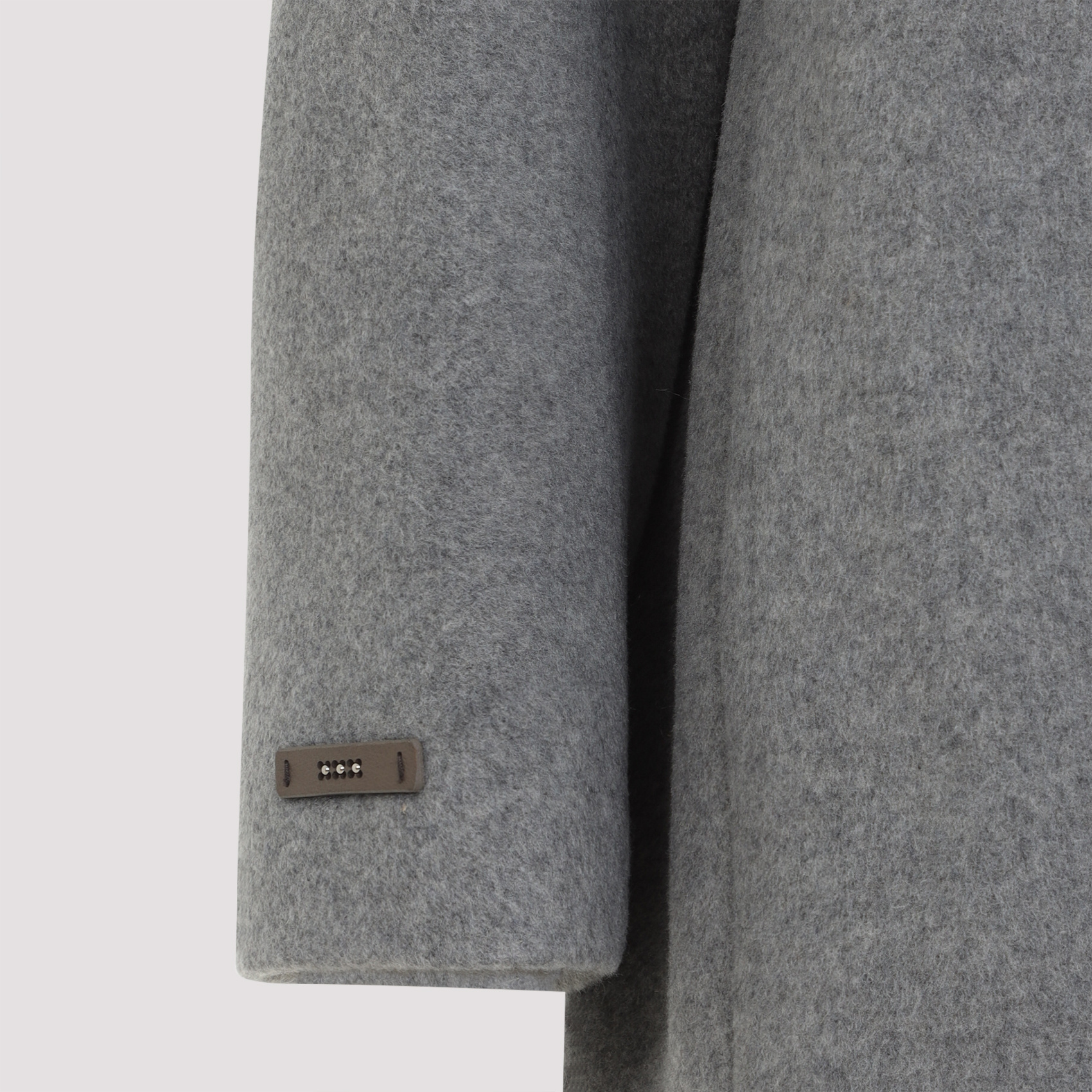 Peserico Cocoon Wool Cashmere Coat In Gray