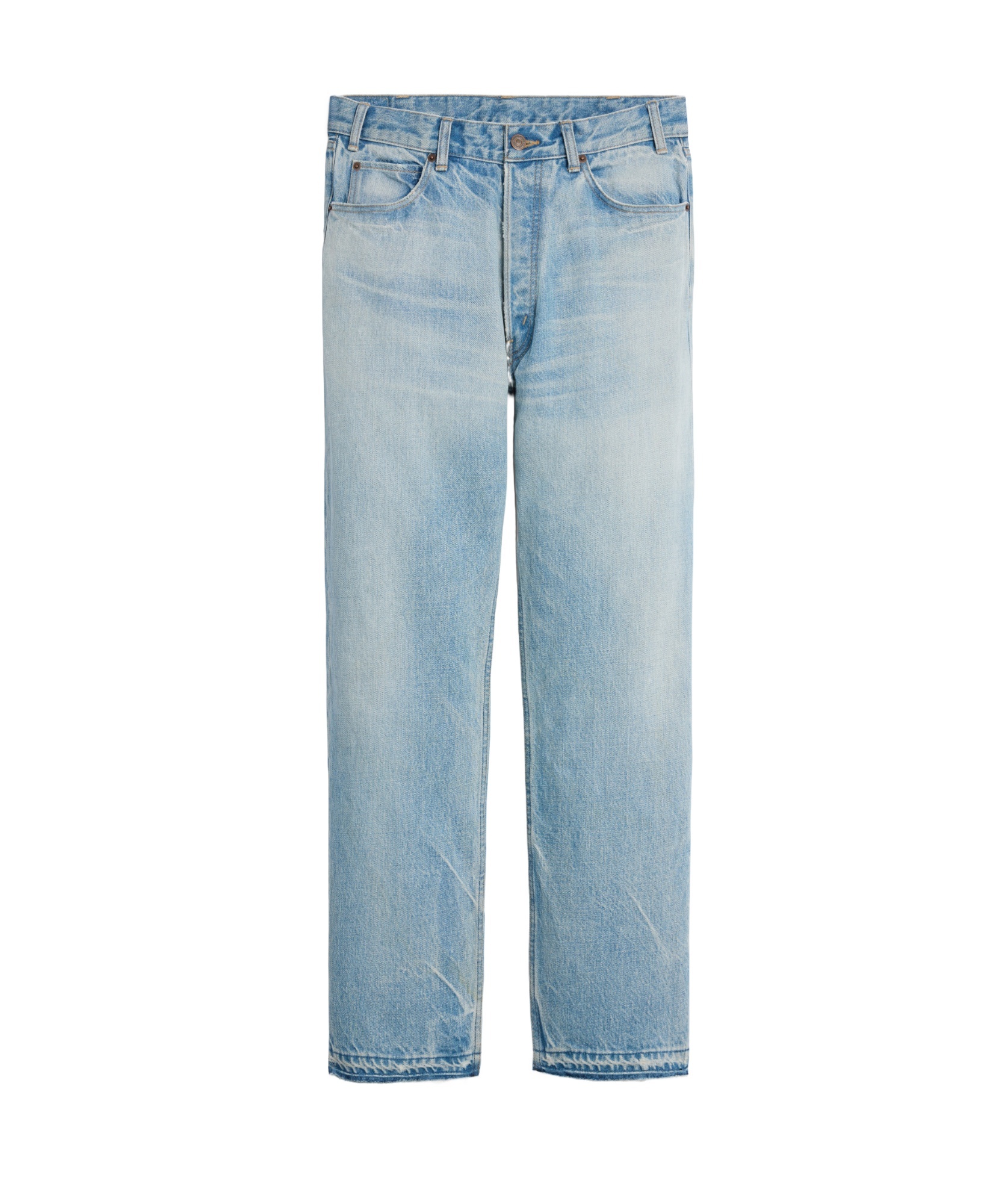 Celine Belt-loop Jeans In Blue