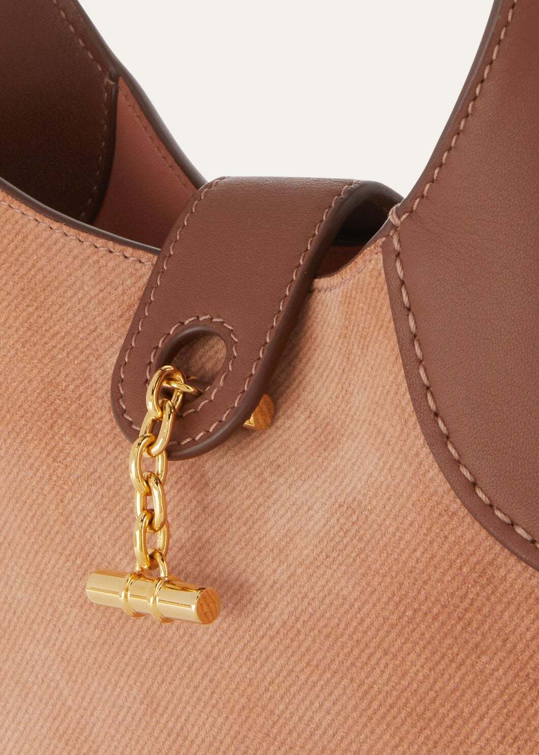 Loro Piana Mini Bobbin Bag In Ophelia Skin/caramel Sugar/sun Gold