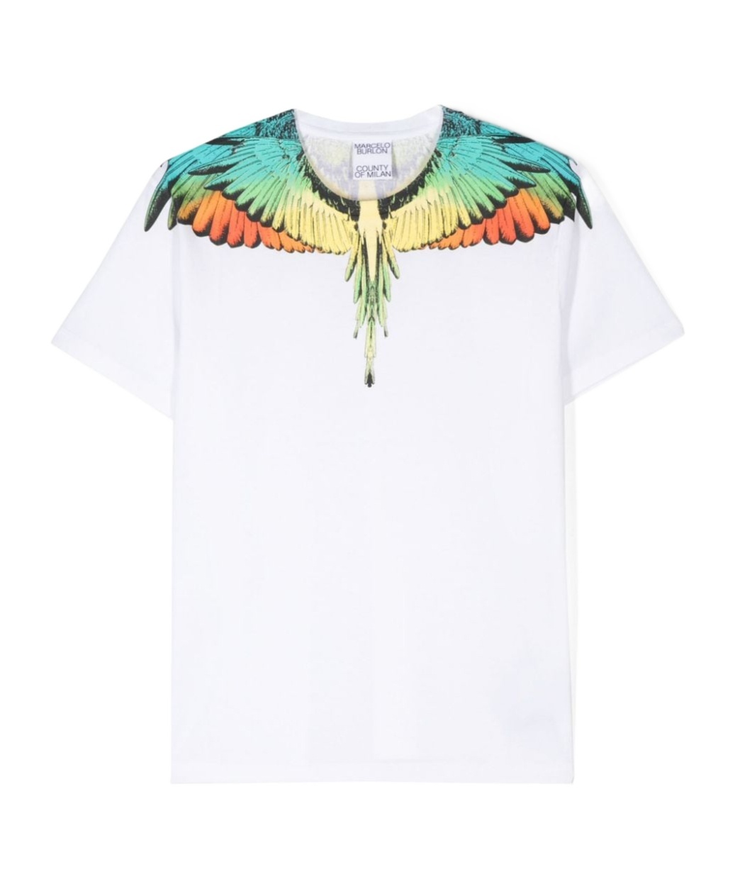 Marcelo Burlon County Of Milan Open-necked Black Shirt In White