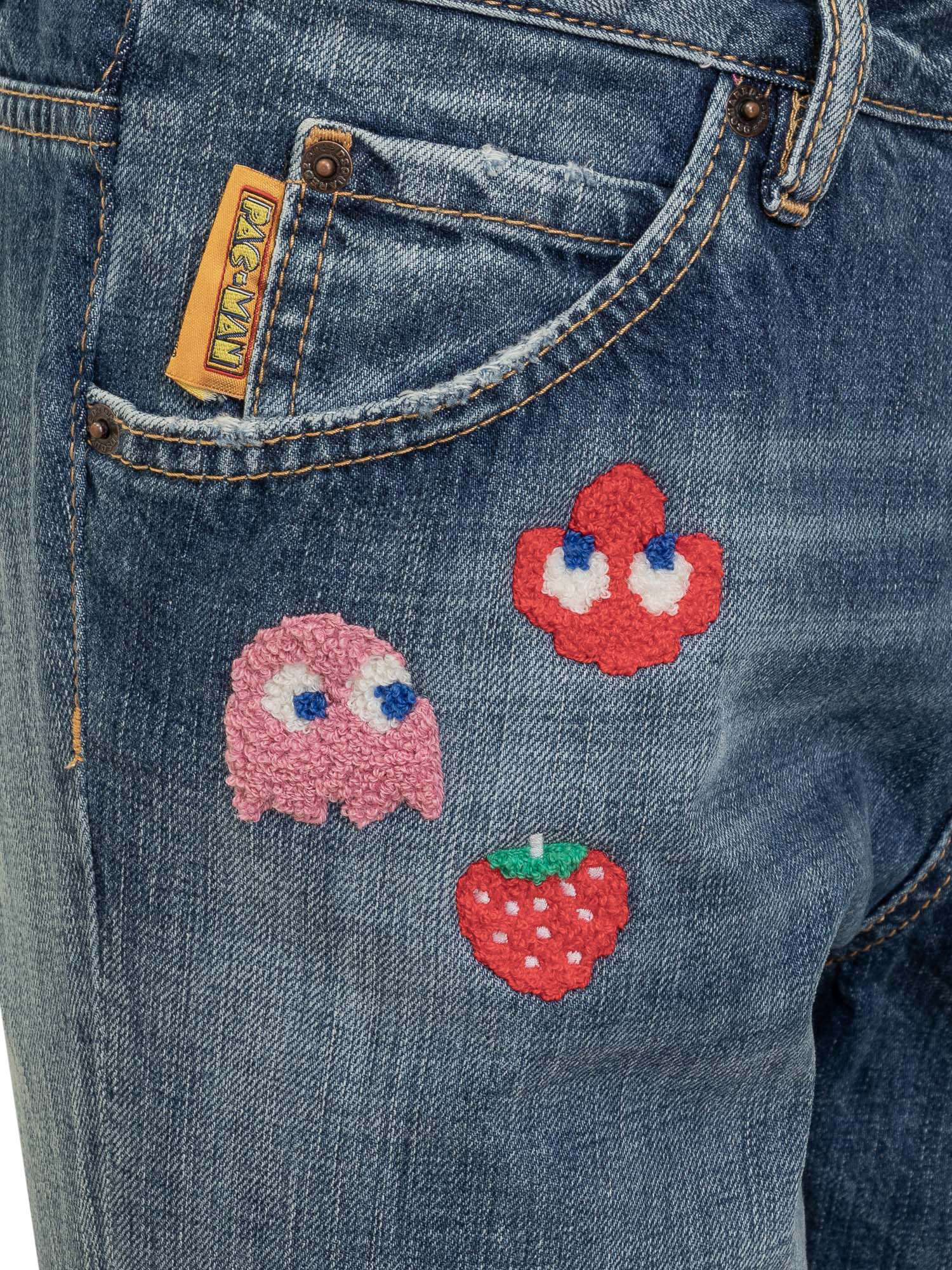 Dsquared2 Patch-detail Denim Jeans In Blue