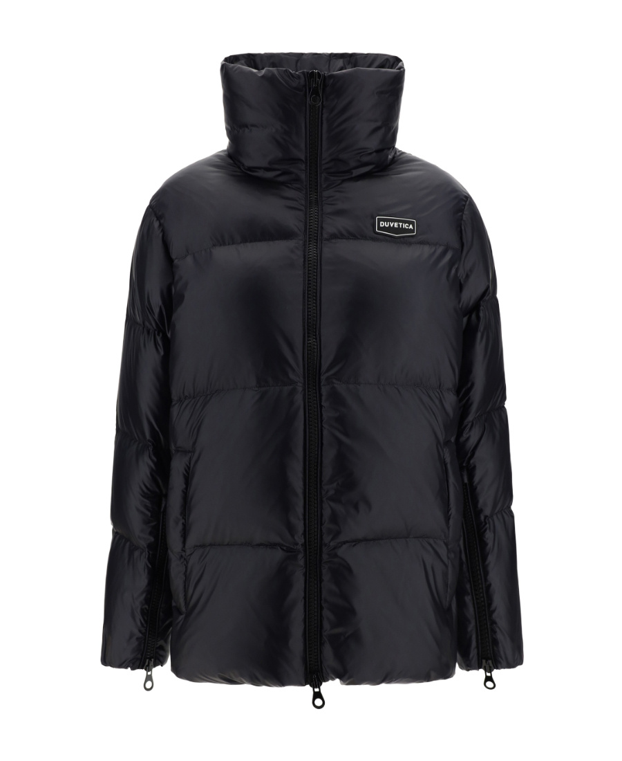 Duvetica Hooded Quilted Jacket In Black