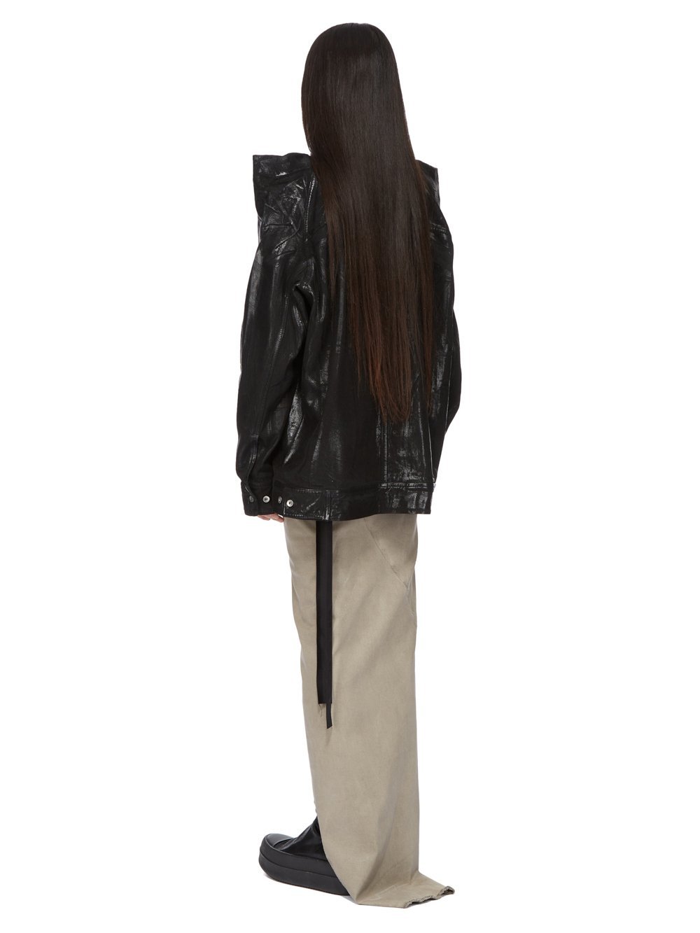 Rick Owens Tec Worker Denim Jacket In Black