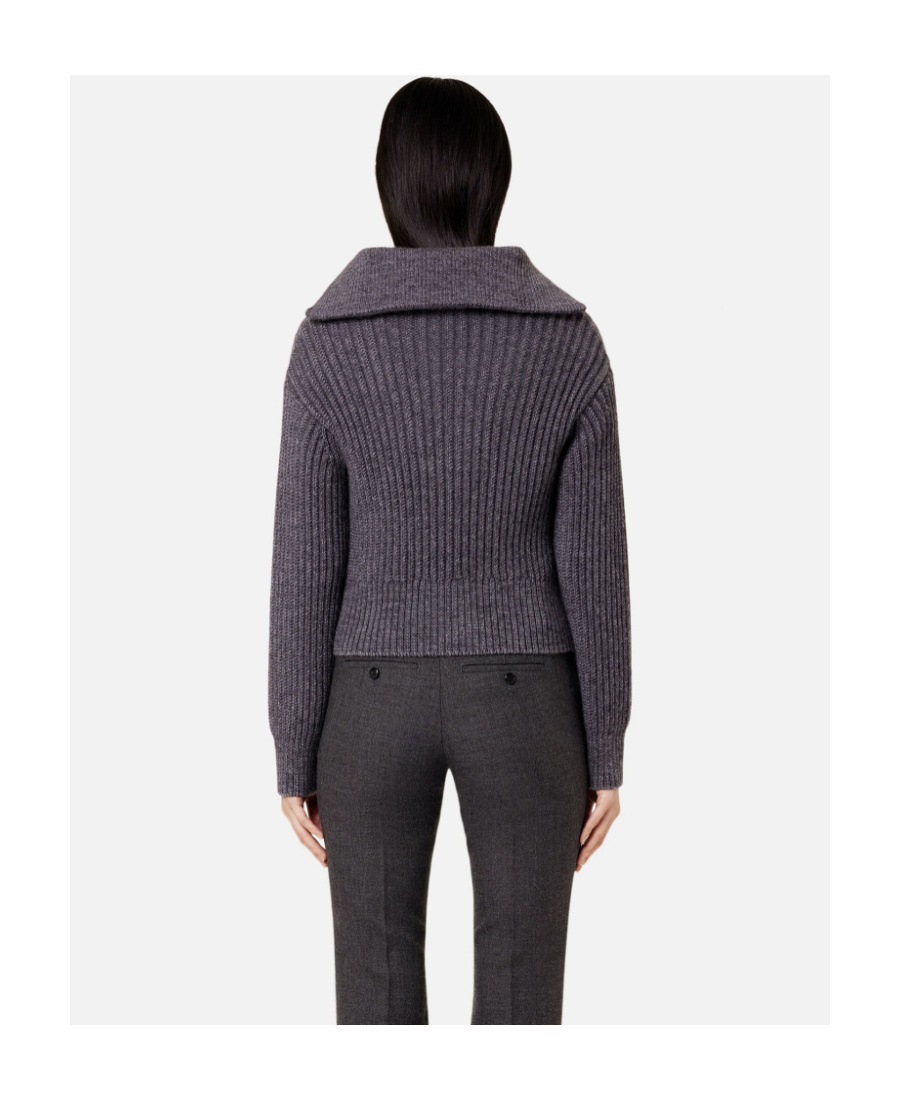Ami Alexandre Mattiussi Ami Half-zipped Knitted Sweater In Black