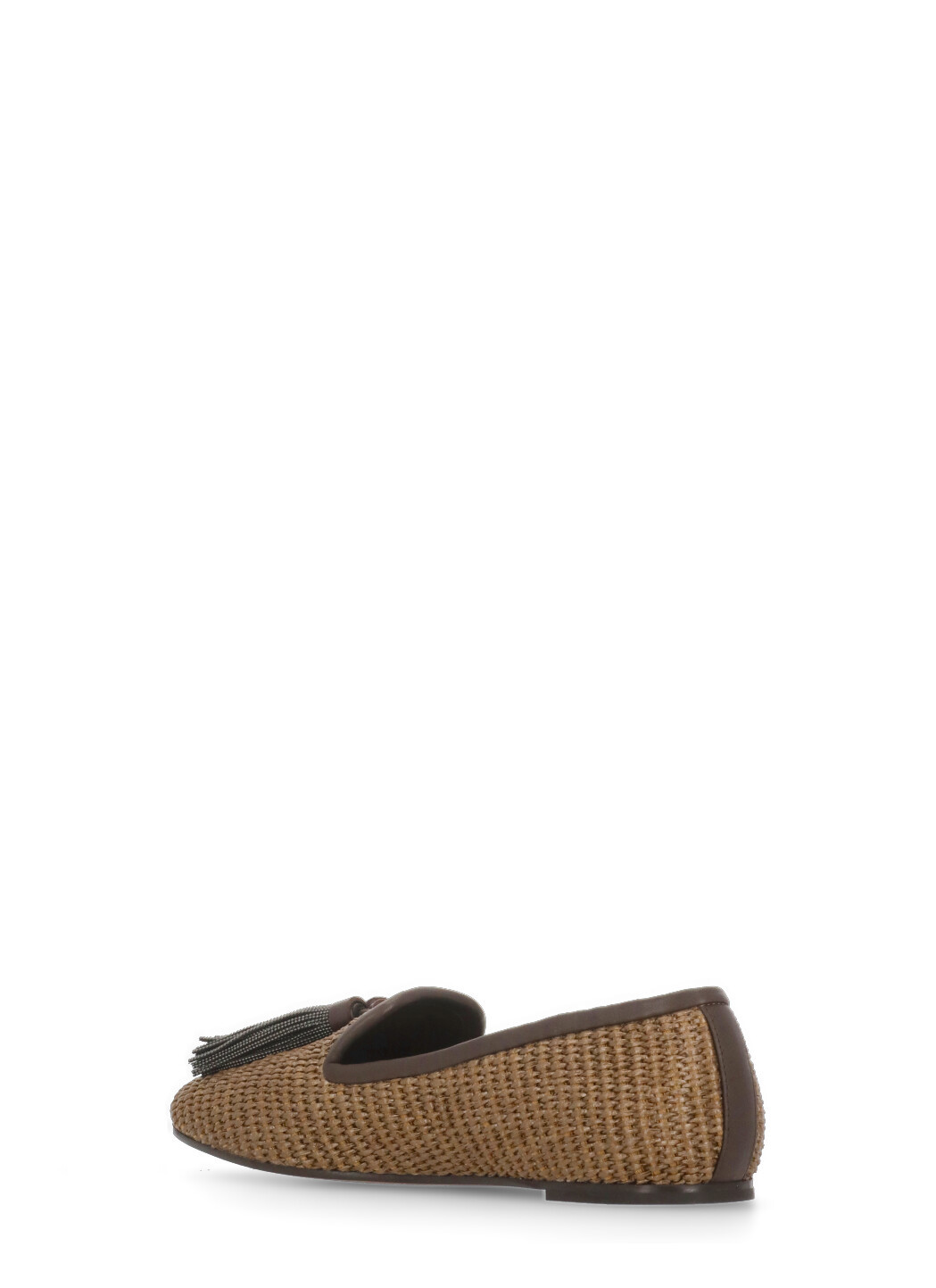 Brunello Cucinelli Round Toe Loafers In Brown