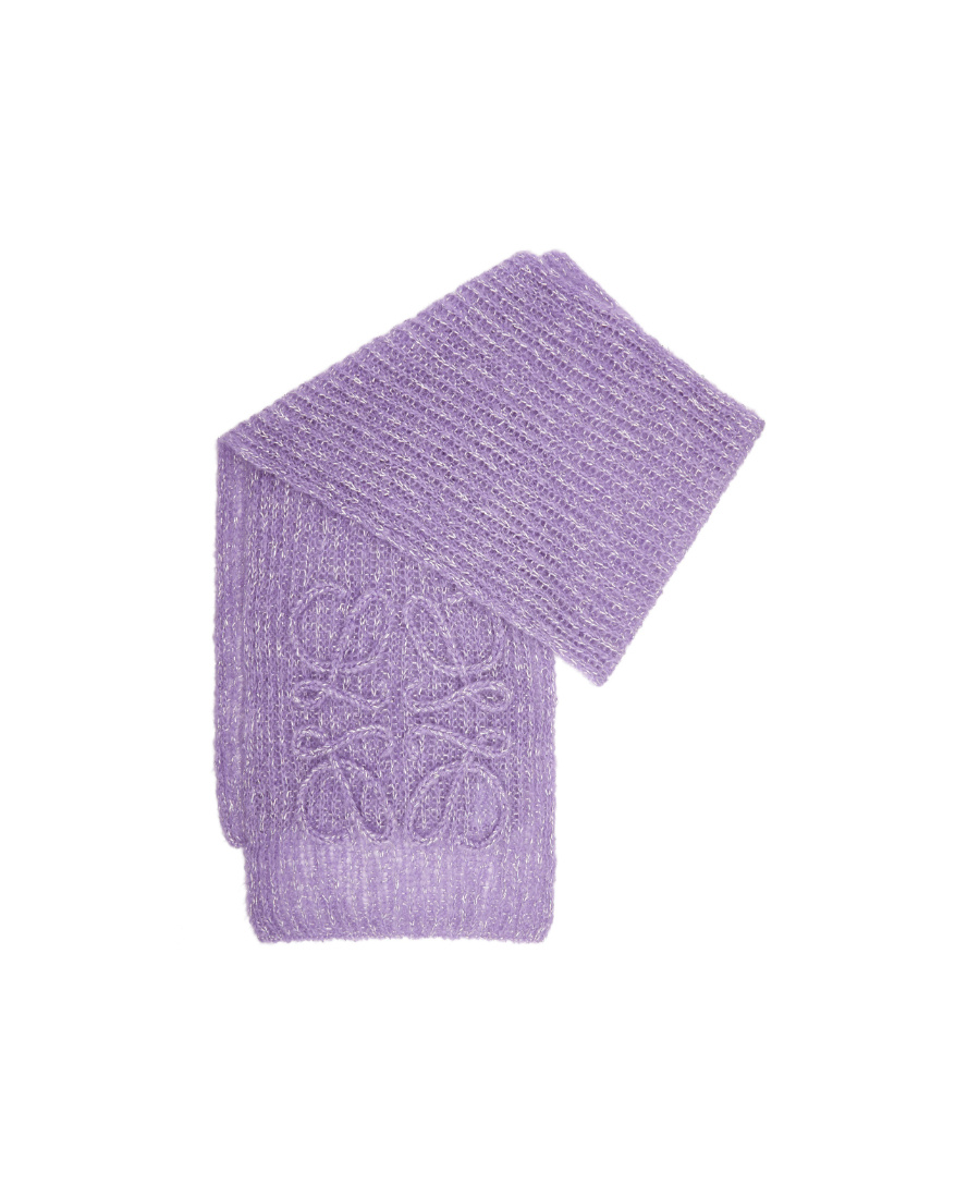 LOEWE ANAGRAM SCARF IN MOHAIR BLEND