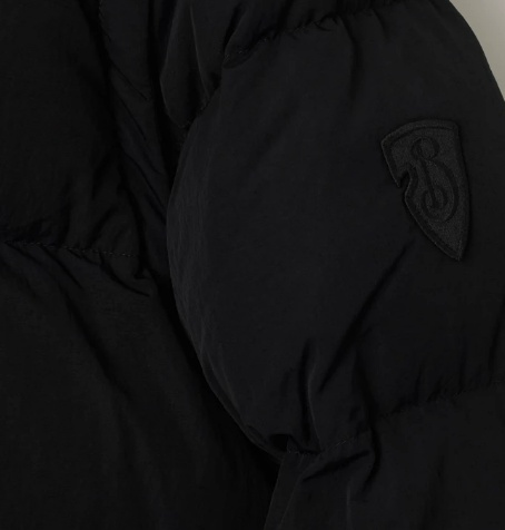 Shop Burberry Logo-patch Puffer Jacket In Black