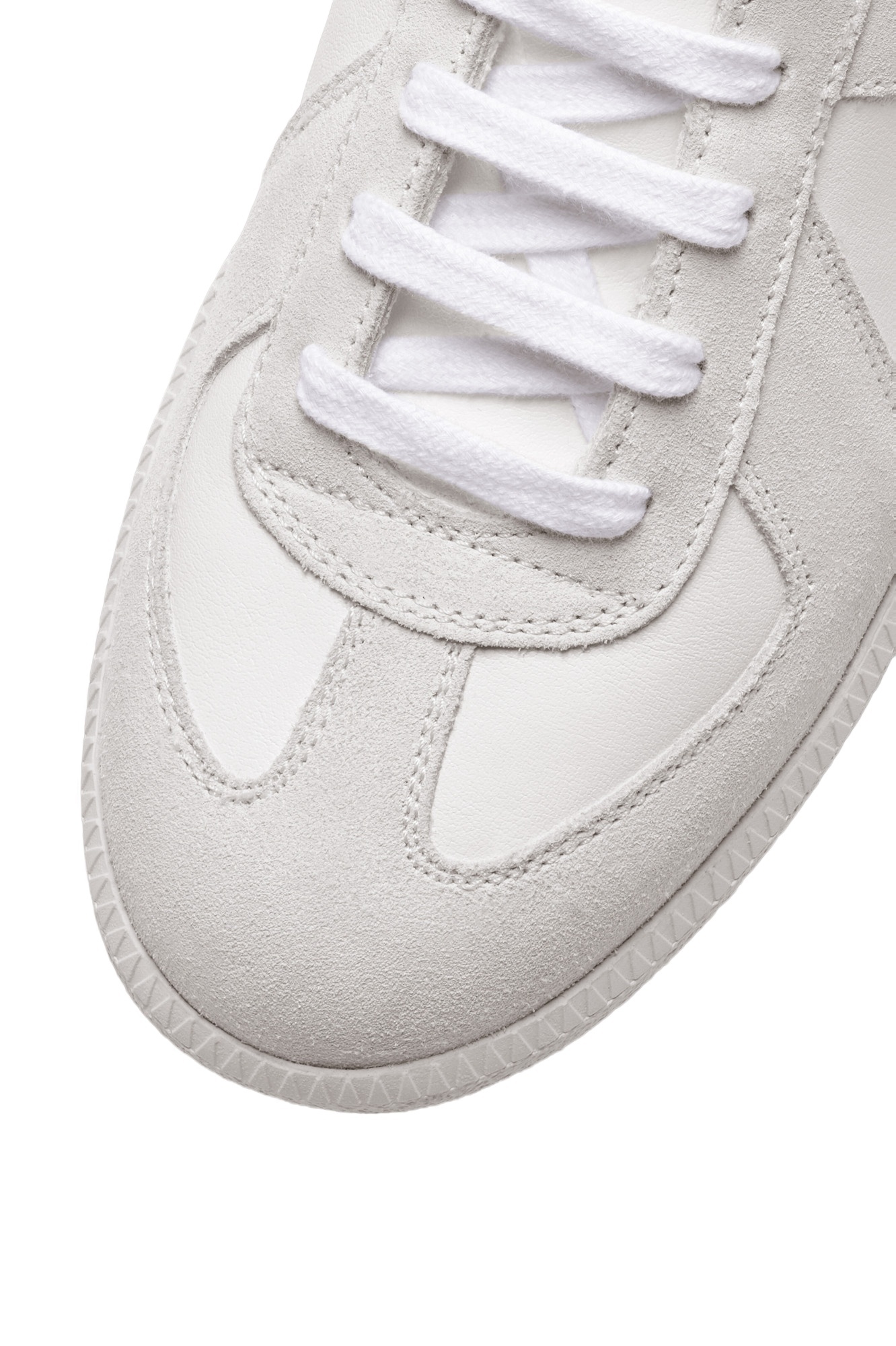 Maison Margiela Logo-patch Lace-up Sneakers In White