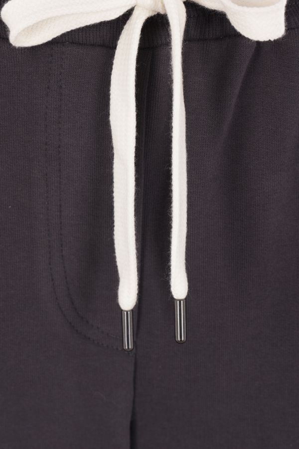 Brunello Cucinelli Wide-leg Joggers In Dark Gray