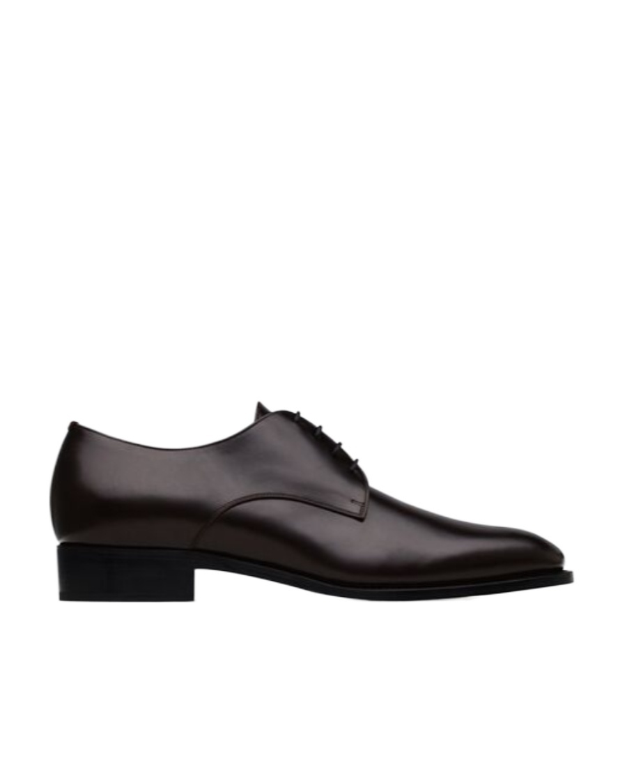 Saint Laurent Leather Adrien Oxford Shoes In Black