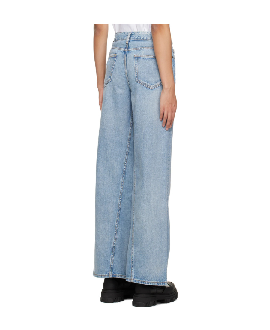 Ganni High-rise Wide-leg Jeans In Blue
