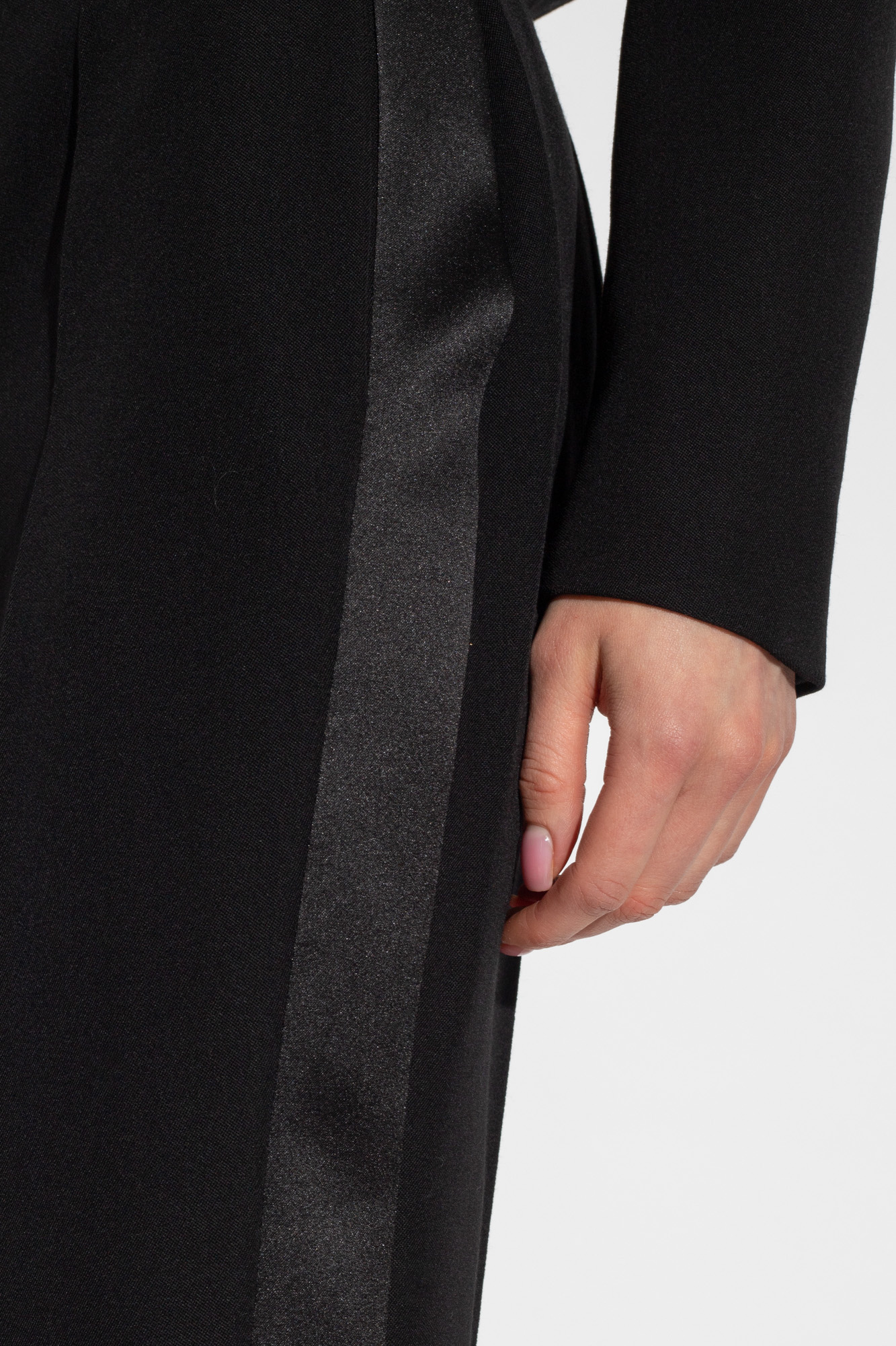Moschino High-rise Straight-leg Trousers In Black