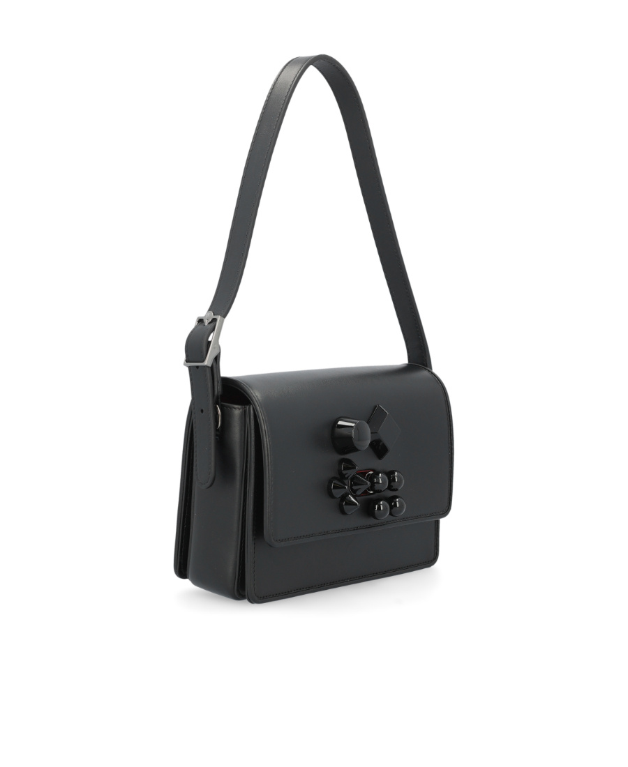 Christian Louboutin Carasky Sequin Chain Crossbody Bag In Black