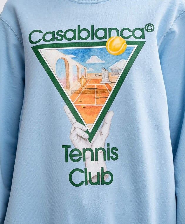 Casablanca Metaphysical Tennis Icon Printed Sw In Blue
