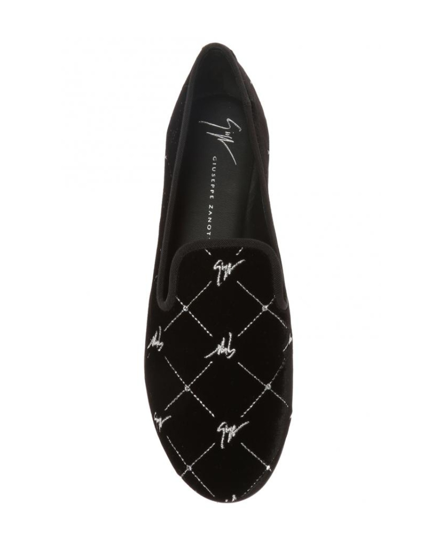 Giuseppe Zanotti Velvet Love Shoes In Black