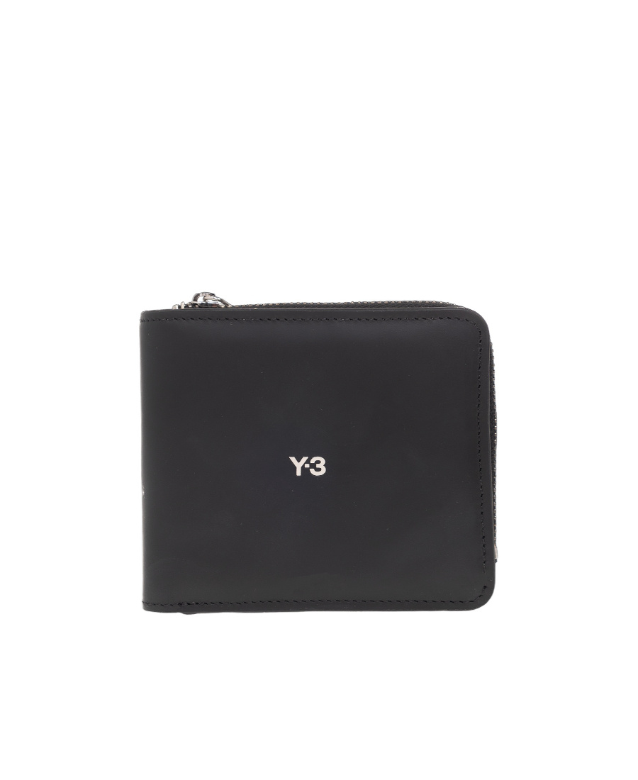 Y-3 Logo-print Bi-fold Wallet In Black