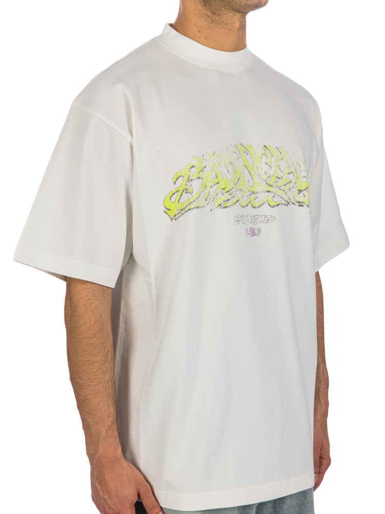 BALENCIAGA LOGO-PRINT COTTON T-SHIRT