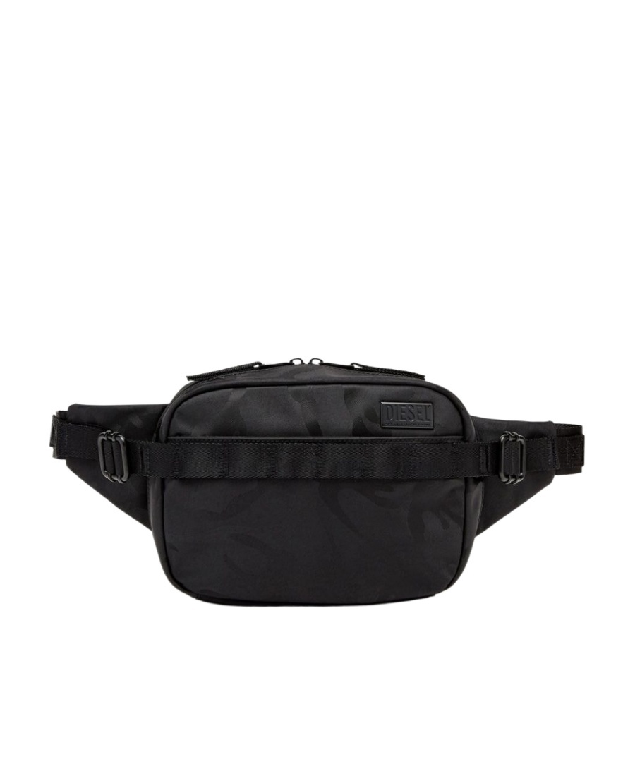 Diesel Dsrt Camouflage-print Belt Bag In Black