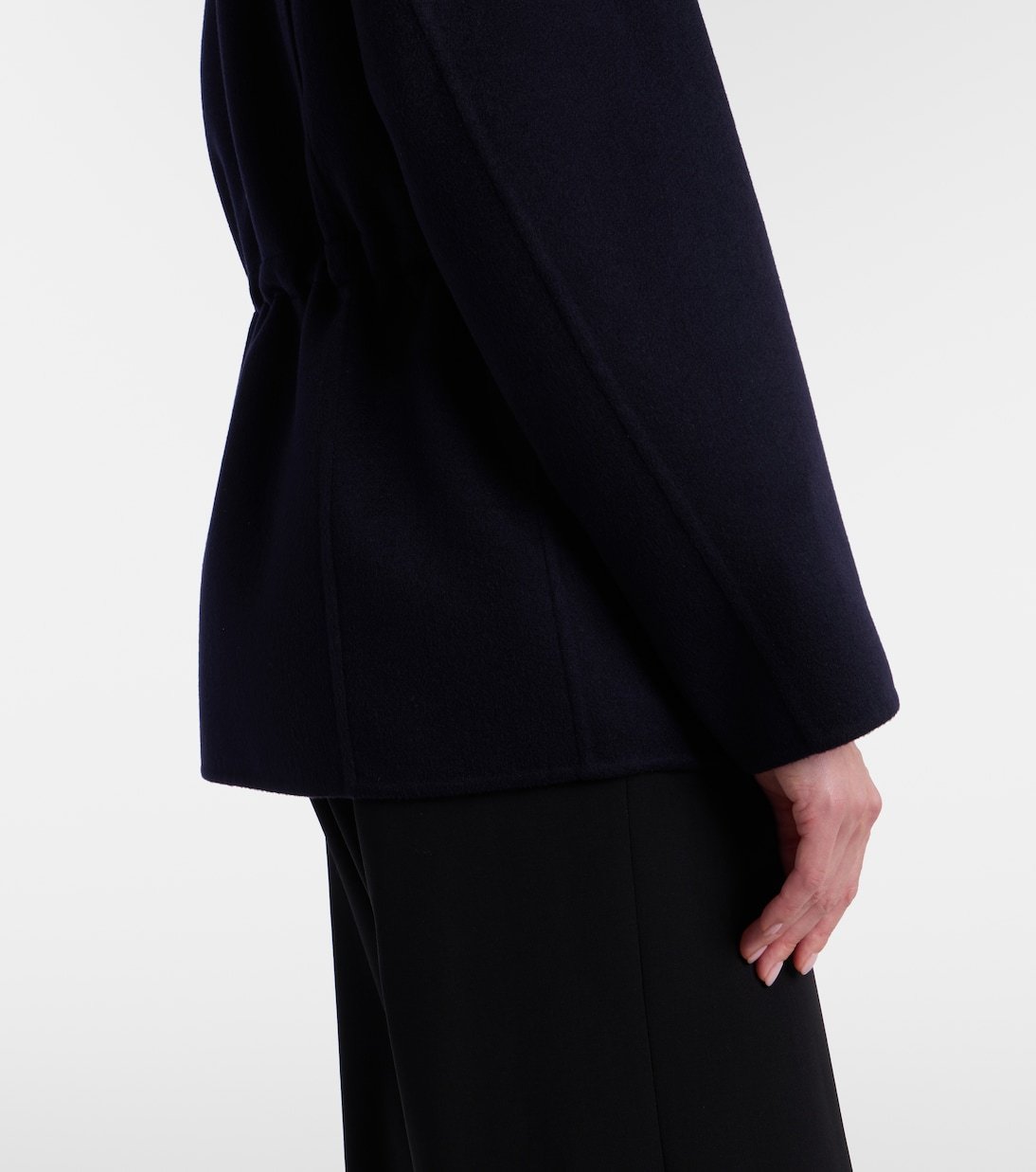 The Row Tanera Cashmere Jacket In Blue