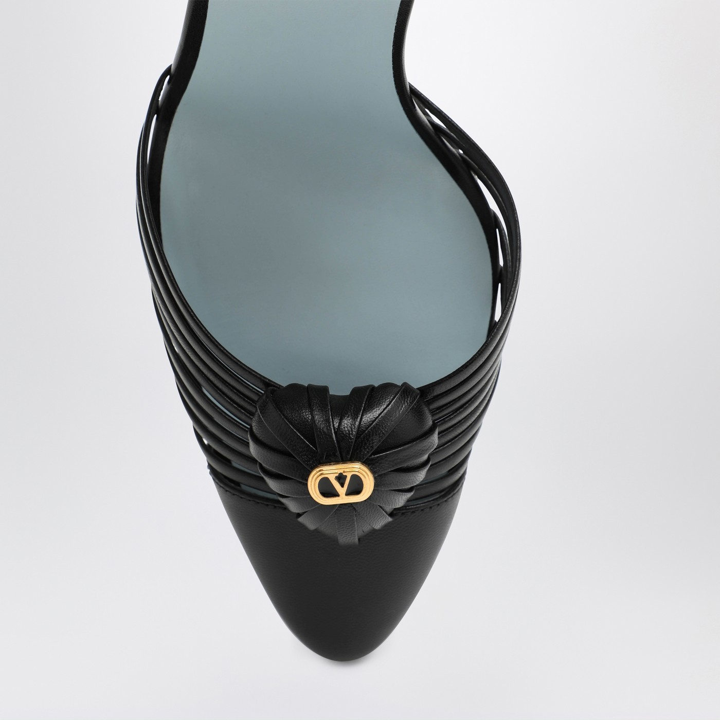 Valentino Cage Toe High Heel Sandals In Black