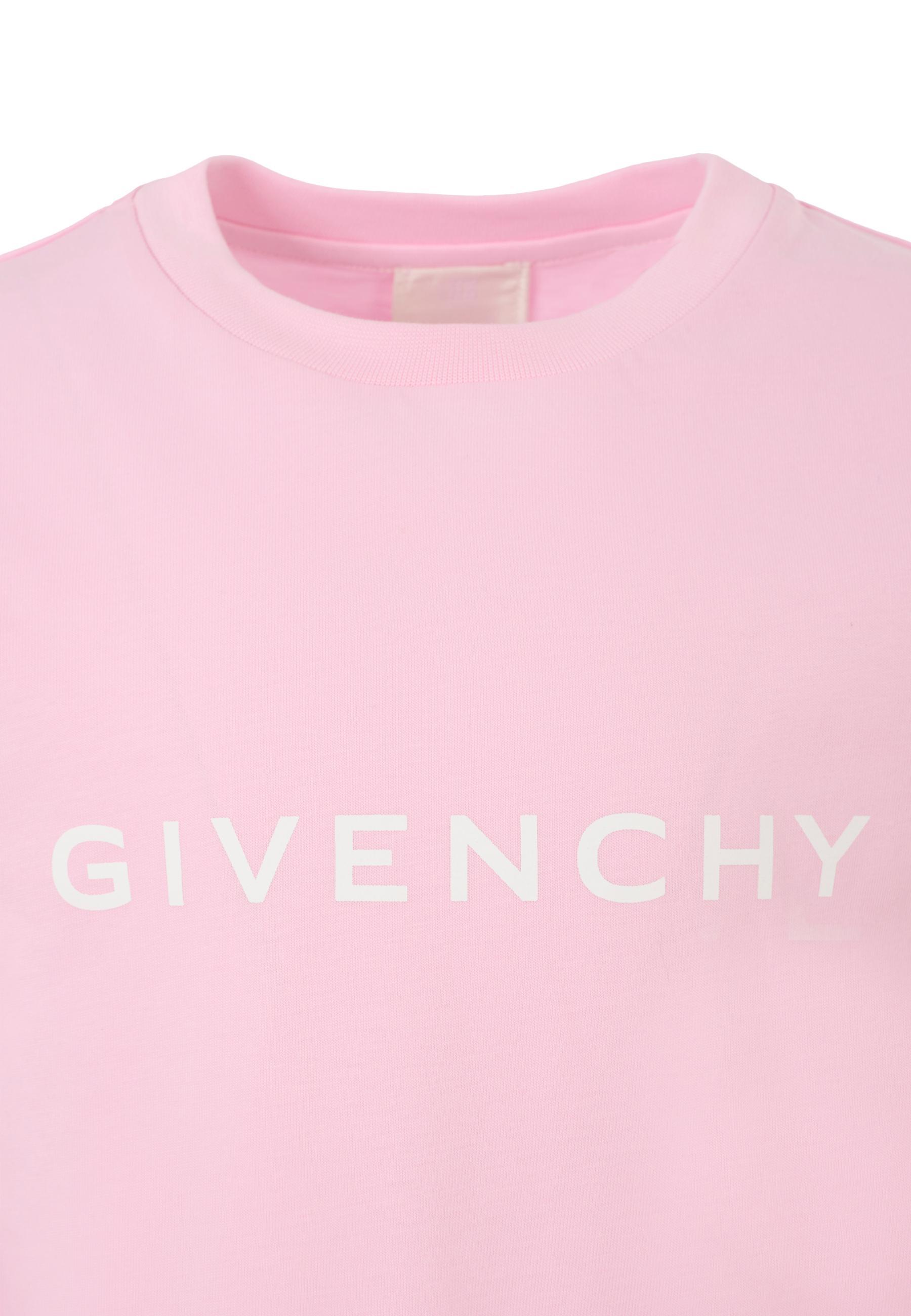 Givenchy Logo-print Sweatshirt In Pink