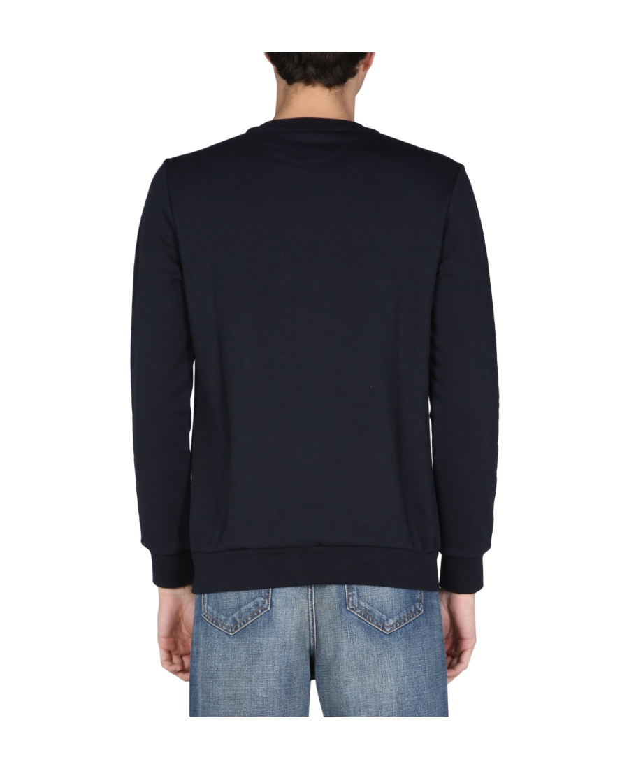 PAUL SMITH CHEST-LOGO CREWNECK SWEATER