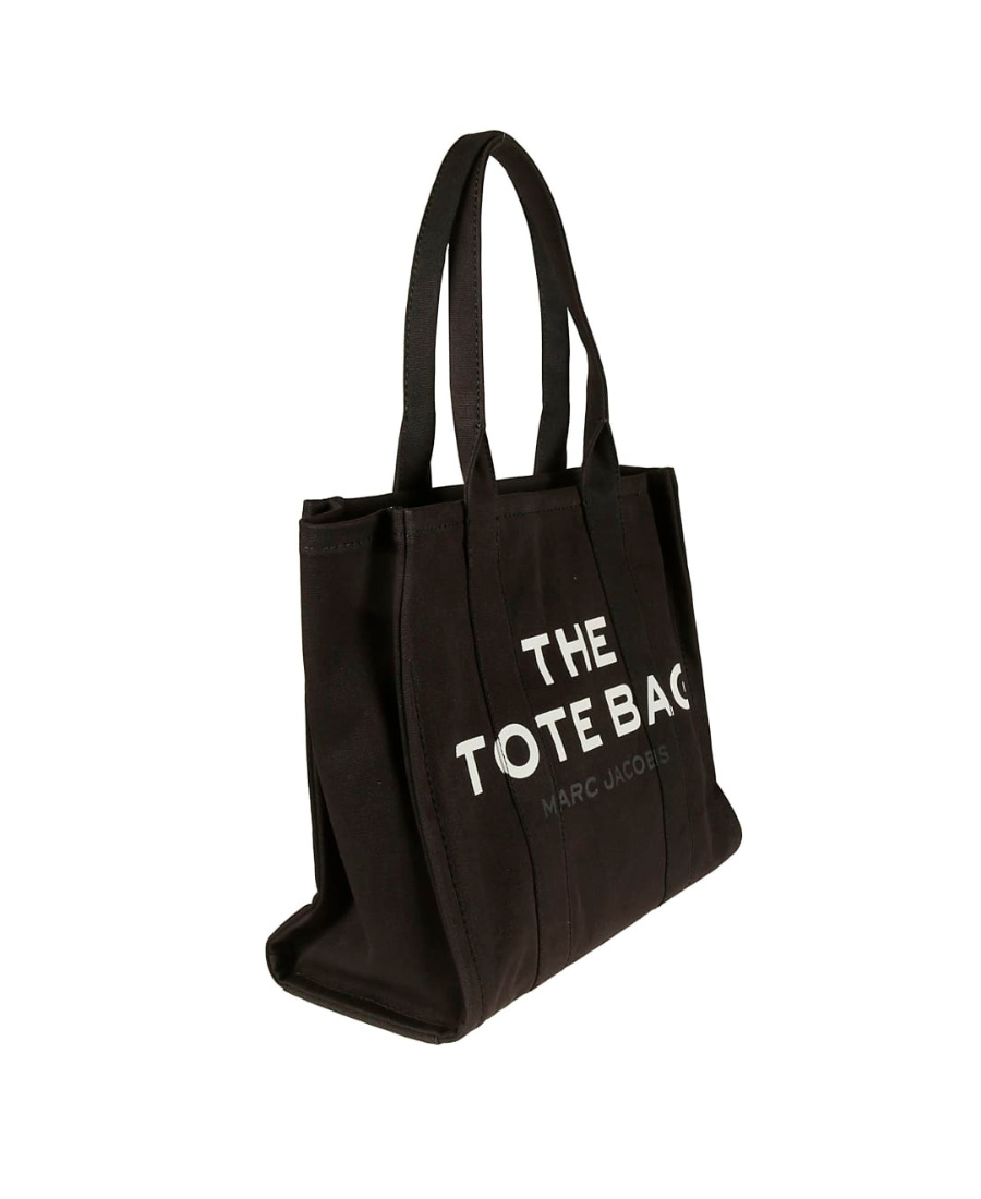 Marc Jacobs Shopper The Large Black Canvas Tote In Black