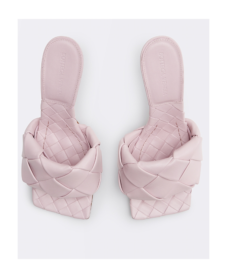 Bottega Veneta Lido 90mm Leather Mules In Pink