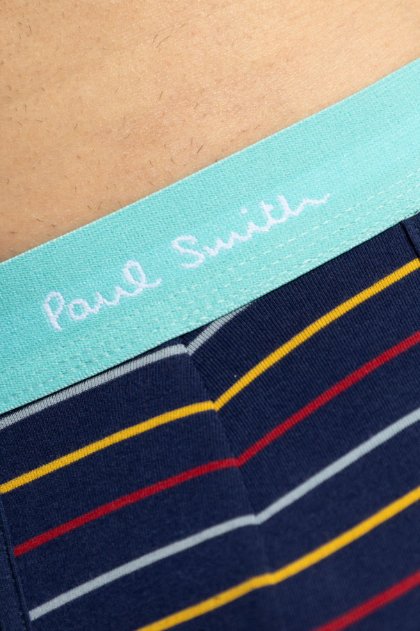 PAUL SMITH LOGO-WAISTBAND BOXERS (PACK OF THREE)