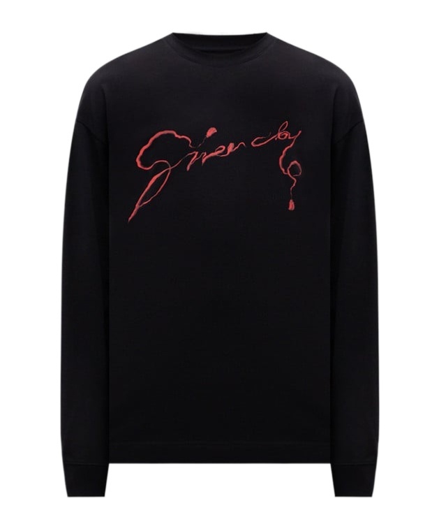 Givenchy Long-sleeved Sweater In Black