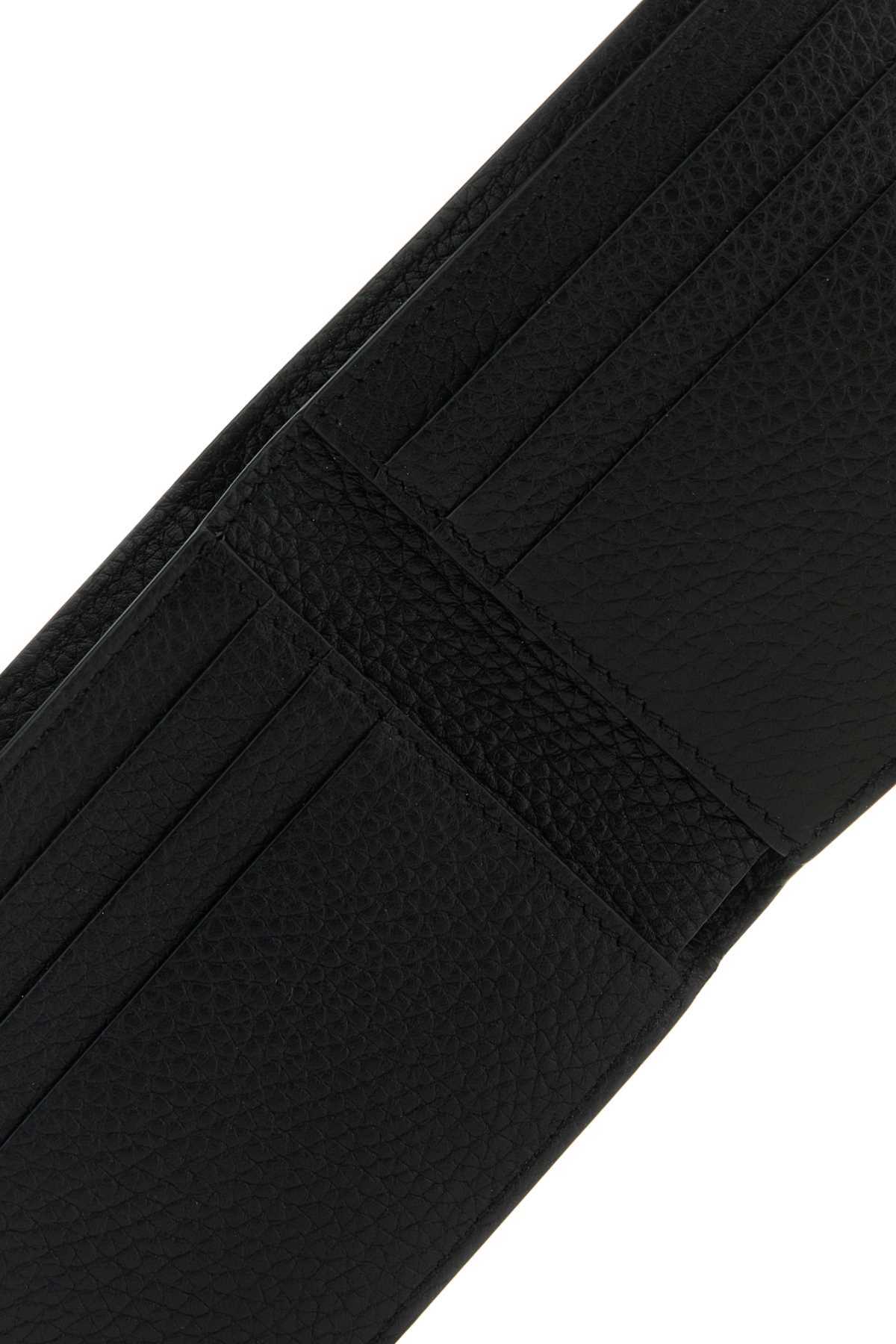 Off-white 3d Diag Bifold Leather Wallet In Black