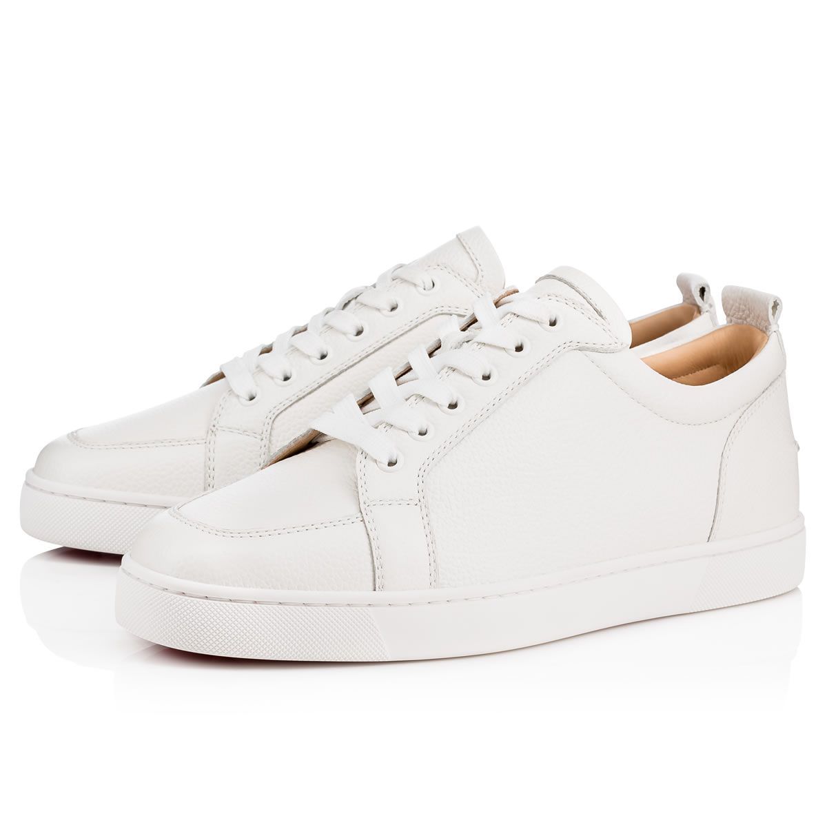 Christian Louboutin Louboutin Sneakers Louis Junior Mens Leather White In White