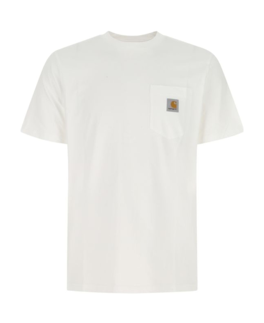 Carhartt Wip Cotton T-shirt With Logo Patch In White