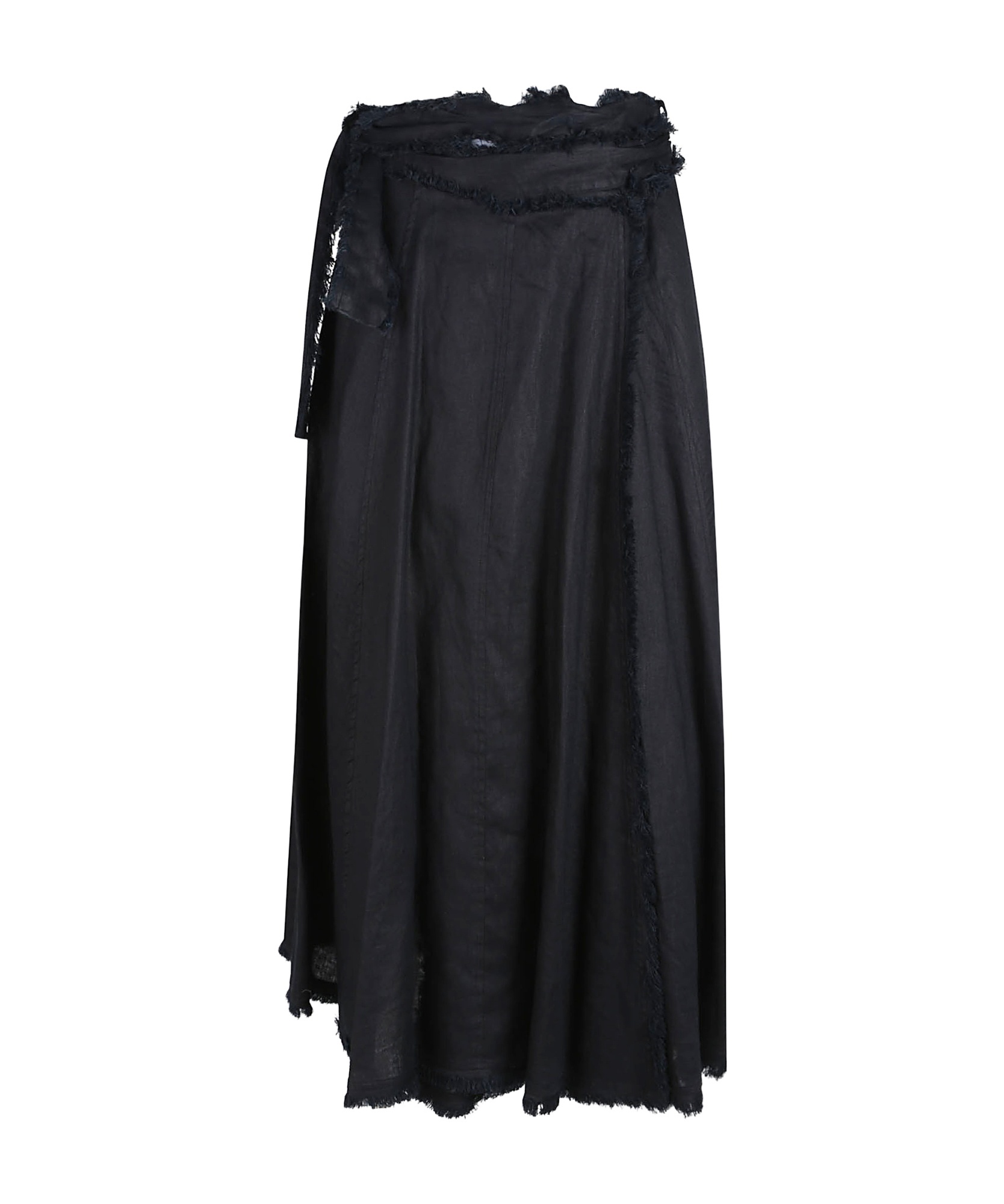 P.a.r.o.s.h Linen Midi Skirt